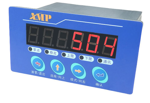 Force measuring instrument display in...